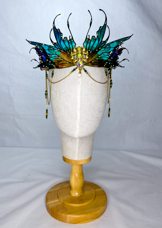 Crownbound: Scarlett (Green Butterfly Detail)