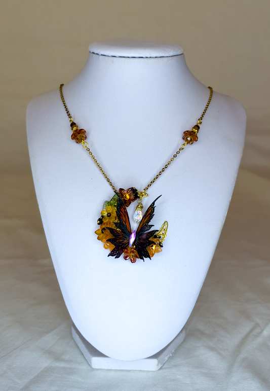 Verity Companion Necklace (Monarch Detail)