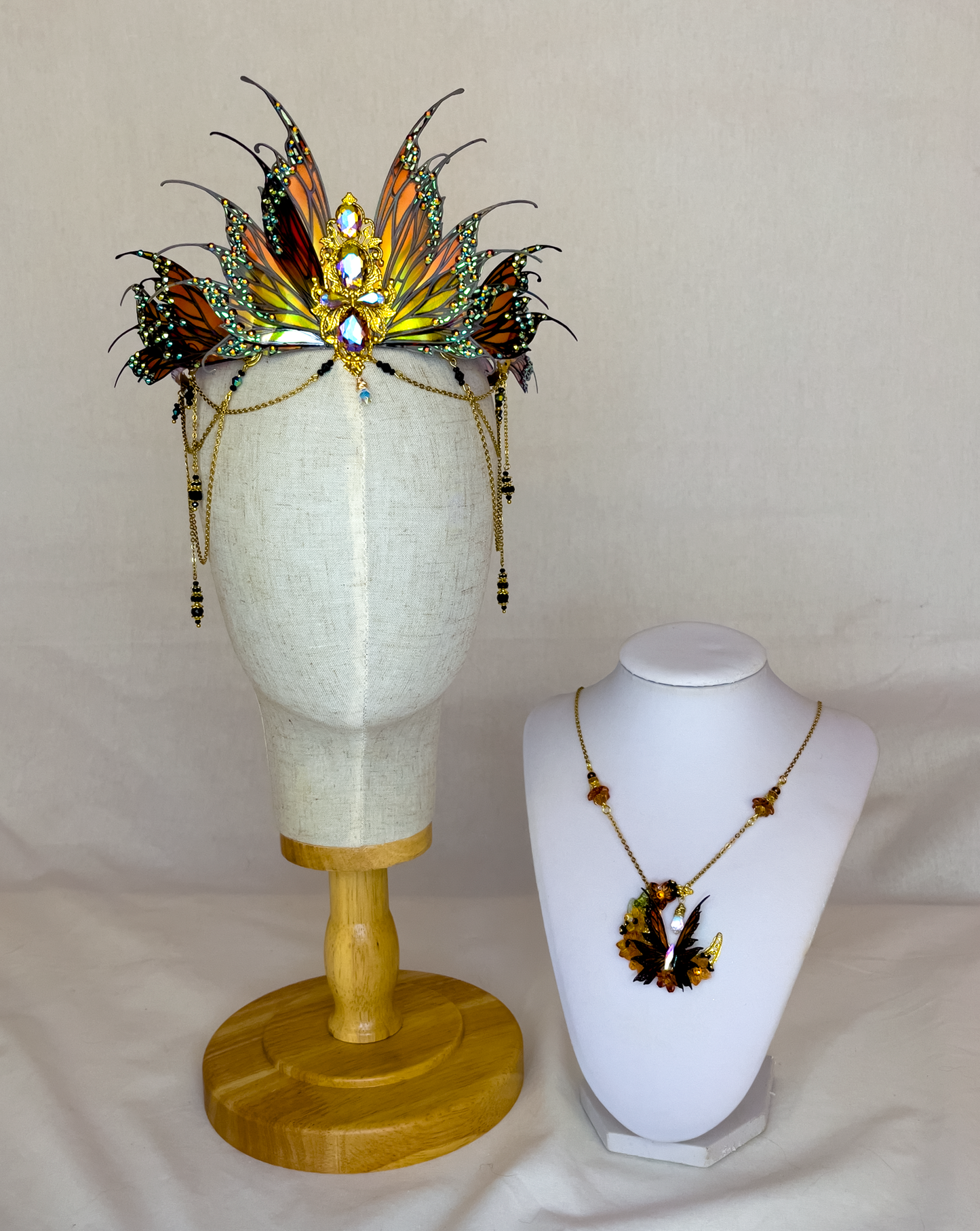 Verity Companion Necklace (Monarch Detail)