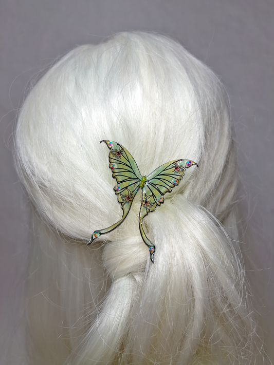Luna Moth Hair Pin