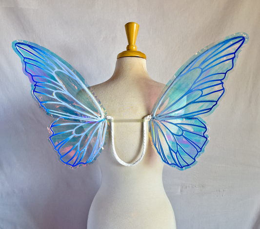 Fabled Forest Collection  - Primrose with Gradient Blue Frames and Crystal Iridescent Film