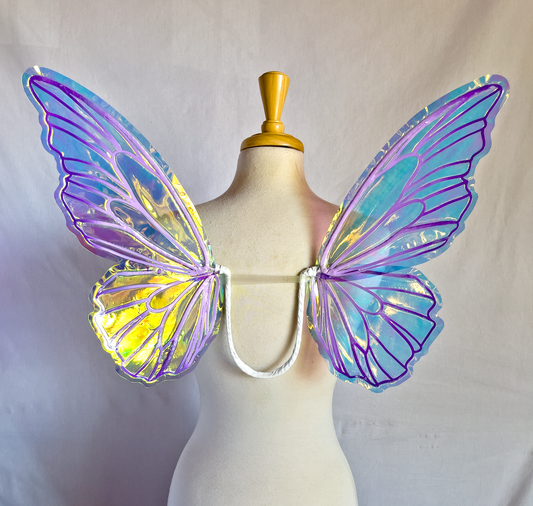 Fabled Forest Collection  - Primrose with Gradient Purple Frames and Pale Green Iridescent Film