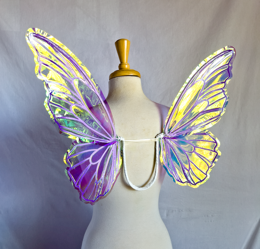 Fabled Forest Collection  - Primrose with Gradient Purple Frames and Pale Green Iridescent Film